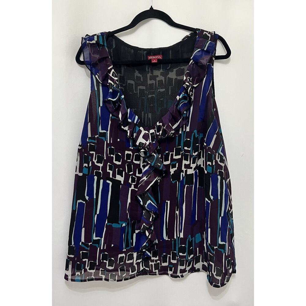 Women’s Merino Blouse Size Sleeveless Size 2XL